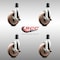 Service Caster 5 Inch 316SS High Temp Glass Filled Nylon 1-5/8 Inch Stem Caster Set Brake SCC SCC-SS316EX20S514-GFNSHT-TLB-158-4 - alternate 3
